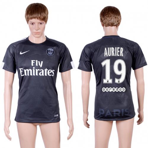 Paris Saint-Germain #19 Aurier Sec Away Soccer Club Jersey